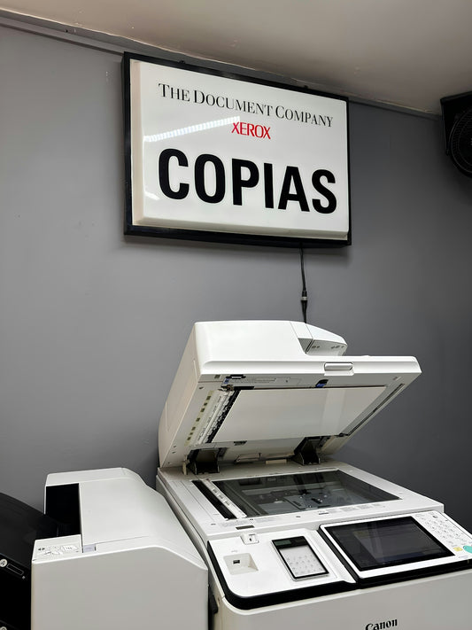 Xerox copier with copias sign