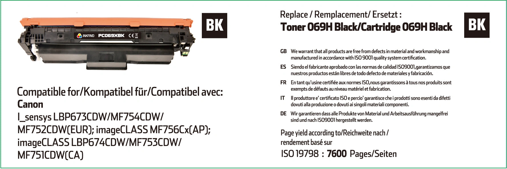 Toner 069H Black