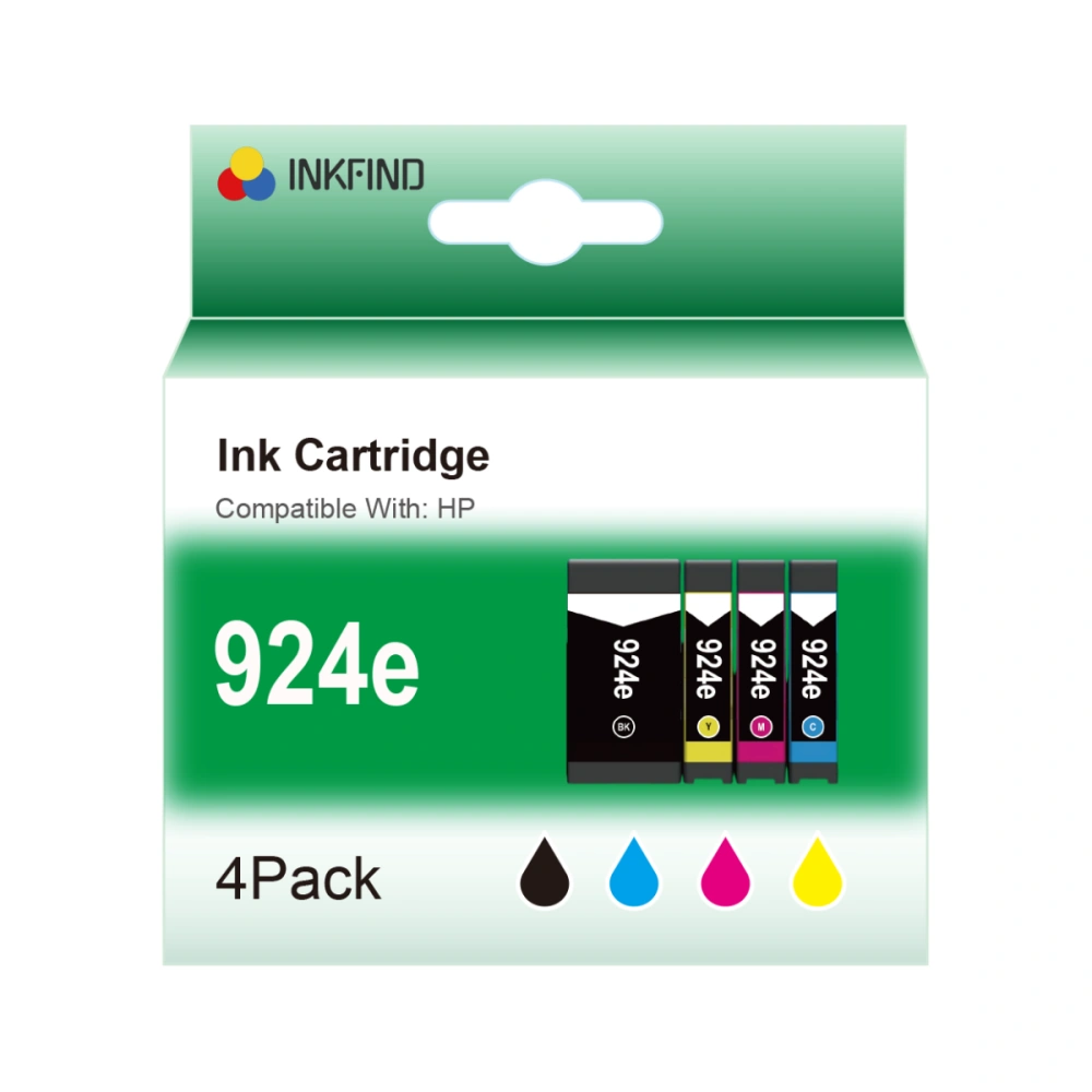 INKFIND Compatible HP 924e High Capacity 4 Colour Ink Cartridge Multipack
