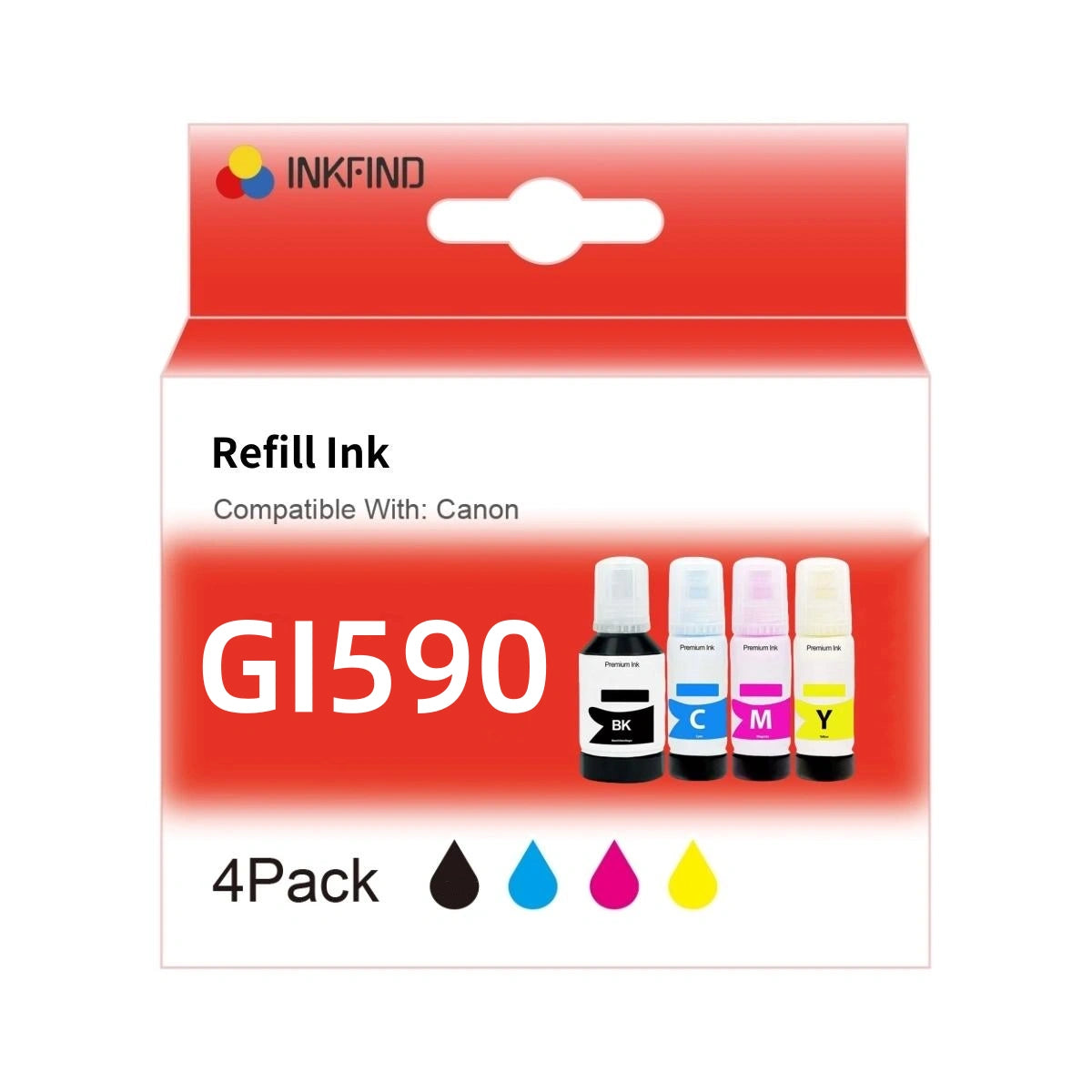 Compatible Canon GI590 ink 4-colour Pack