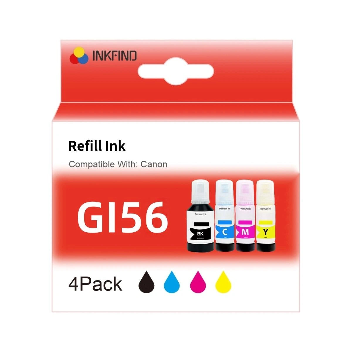 Compatible Canon GI56 ink 4-colour Pack