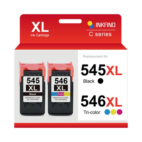 Compatible Canon PG-545XL/CL-546XL Black & Tri-Colour High Capacity Ink Cartridge Multipack - 8286B006 INKFIND