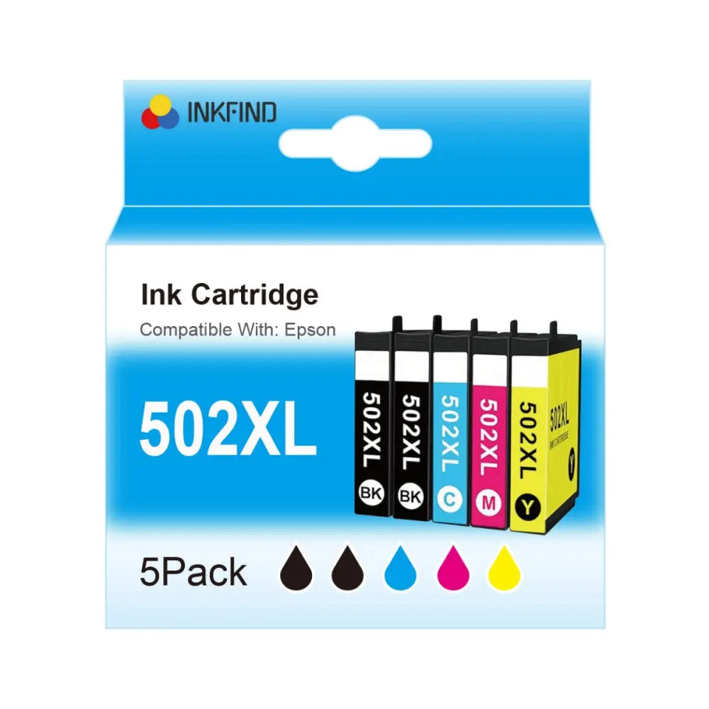 Compatible Epson 502XL High Capacity 5-Colour Ink Multipack (2 Black + 3 Colours) InkFind NL