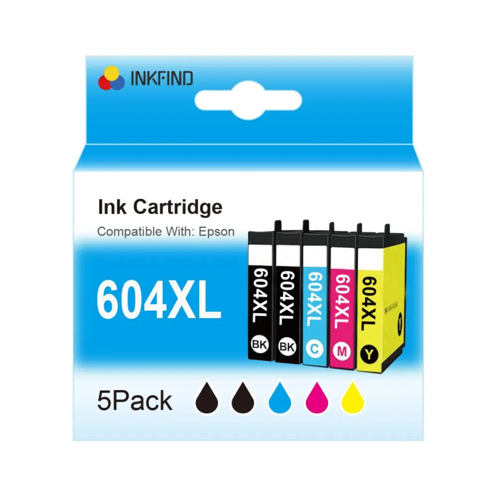 Compatible Epson 604XL High Capacity Ink Cartridge Multipack (2 Black + 3 Colours) InkFind NL