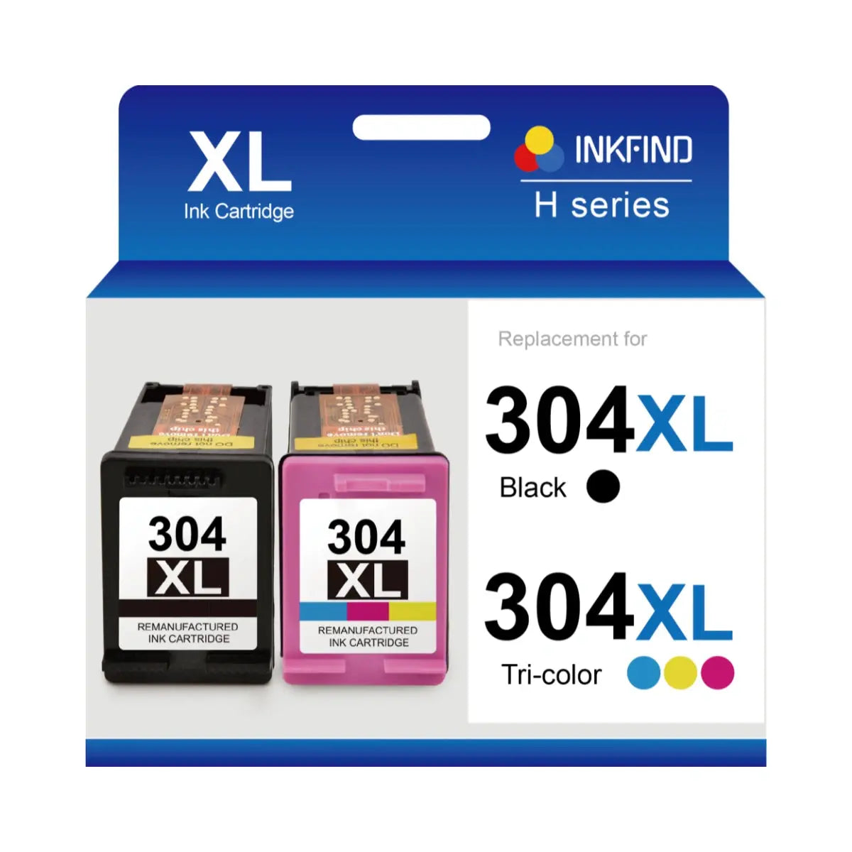 Compatible HP 304XL Black & Tri-Colour High Capacity Multipack - 3JB05AE INKFIND