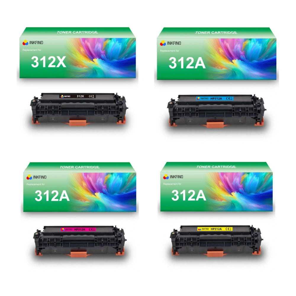 HP312X and HP312A toner pack