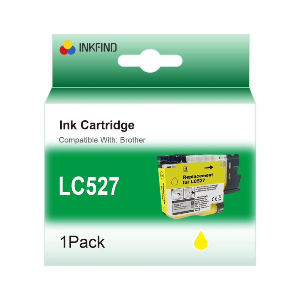 Compatible Brother LC527Y Yellow Ink Cartridge