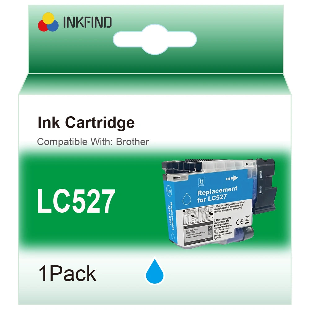 Compatible Brother LC?527C Cyan Ink Cartridge