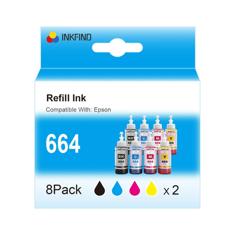INKFIND EPSON 664 8PACK